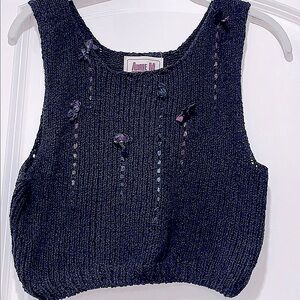 Cropped sweater tank